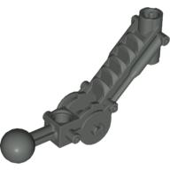 Large Figure Skeletal, Limb, Angular with Ball Joint, and Axle Hole Dunkelgrau