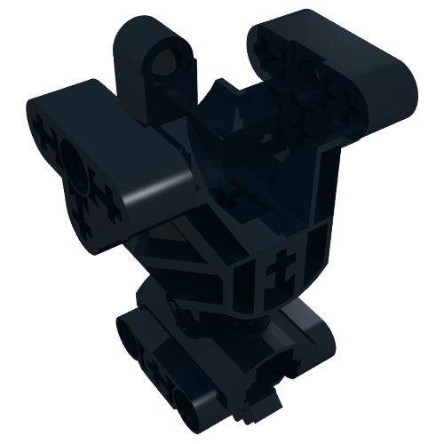 Large Figure Skeletal, Torso, Gearbox Black