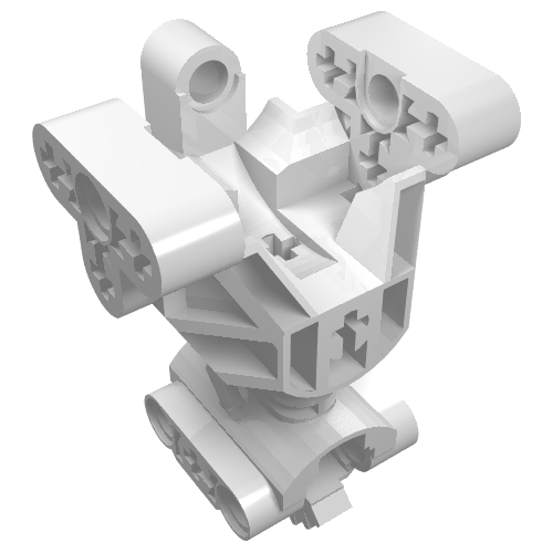 Large Figure Skeletal, Torso, Gearbox White