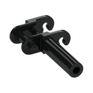 Technic Link, Reinforced, with Bar Black