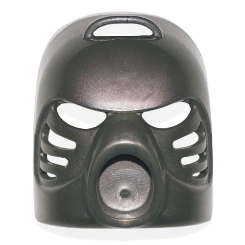 Large Figure Mask Hau [Plain] Two-tone Silver