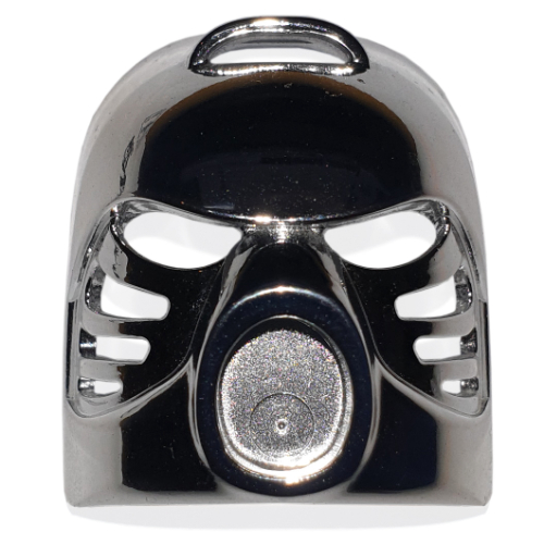 Large Figure Mask Hau [Plain] Chrome Silver
