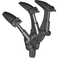 Large Figure Weapon, Claw, Triple, with Axle Schwarz