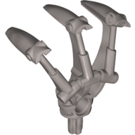 Large Figure Weapon, Claw, Triple, with Axle Perlhellgrau