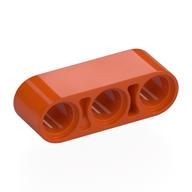 Technic Beam 1 × 3 Thick Reddish Orange