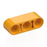 Technic Lochbalken 1 × 3 dick Leuchtendes Hellorange