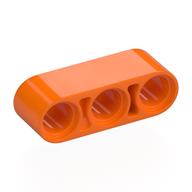 Technic Beam 1 × 3 Thick Orange