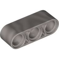 Technic Lochbalken 1 × 3 dick Metallic-Silber