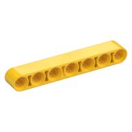 Technic Beam 1 × 7 Thick Yellow