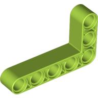 Technic Beam 3 × 5 L-Shape Thick Lime