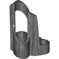 Technic Panel Fairing # 5 Small Short, Large Hole, Side A Pearl Dark Gray