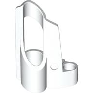 Technic Panel Fairing # 5 Small Short, Large Hole, Side A White
