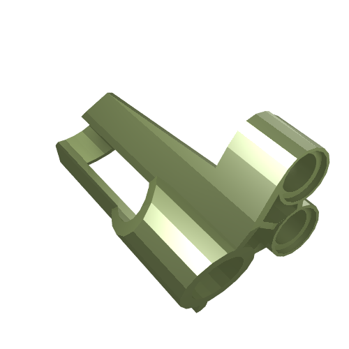 Technic Panel Fairing # 5 Small Short, Large Hole, Side A Metallic Green