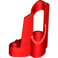 Technic Panel Fairing # 6 Small Short, Large Hole, Side B Red