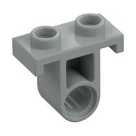 Technic Pin Connector Plate with One Hole (Single on Bottom) Hellgrau