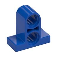 Technic Pin Connector Plate 1 × 2 × 1 2/3 [Two Holes On Top] Blue