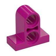 Technic Pin Connector Plate 1 × 2 × 1 2/3 [Two Holes On Top] Magenta