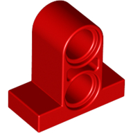 Technic Pin Connector Plate 1 × 2 × 1 2/3 [Two Holes On Top] Rot