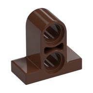 Technic Pin Connector Plate 1 × 2 × 1 2/3 [Two Holes On Top] Braun