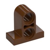Technic Pin Connector Plate 1 × 2 × 1 2/3 [Two Holes On Top] Reddish Brown