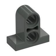 Technic Pin Connector Plate 1 × 2 × 1 2/3 [Two Holes On Top] Dark Gray