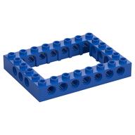 Technic Brick 6 × 8 with 4 × 6 Opening Blue