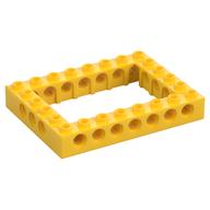 Technic Brick 6 × 8 with 4 × 6 Opening Gelb
