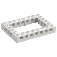 Technic Brick 6 × 8 with 4 × 6 Opening White