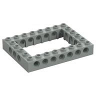 Technic Brick 6 × 8 with 4 × 6 Opening Hellgrau
