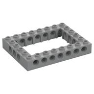Technic Brick 6 × 8 with 4 × 6 Opening Light Bluish Gray