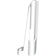 Technic Panel Fairing # 8 Small Long, Large Hole, Side B White