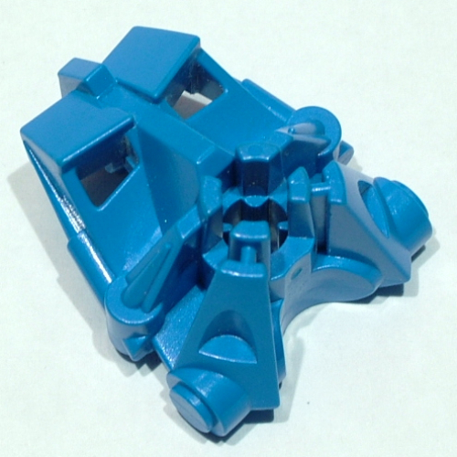 Large Figure Head Connector Block 3 × 4 × 1 2/3 Blau