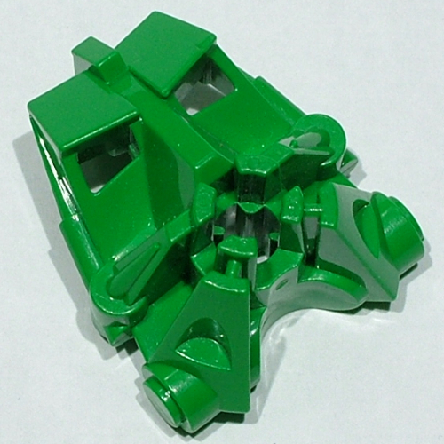 Large Figure Head Connector Block 3 × 4 × 1 2/3 Green