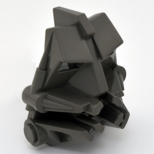 Large Figure Head Connector Block 3 × 4 × 1 2/3 Dark Bluish Gray