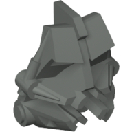 Large Figure Head Connector Block 3 × 4 × 1 2/3 Dunkelgrau