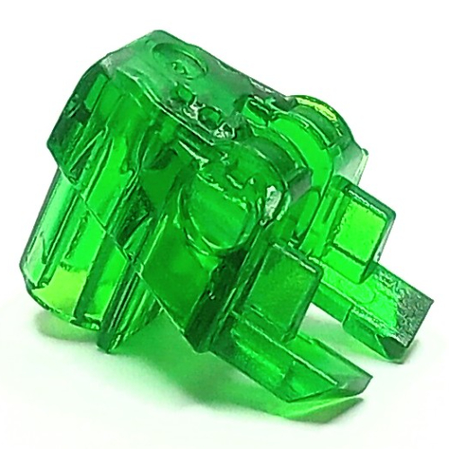Large Figure Head Connector Block Eye/Brain Stalk Trans-Green