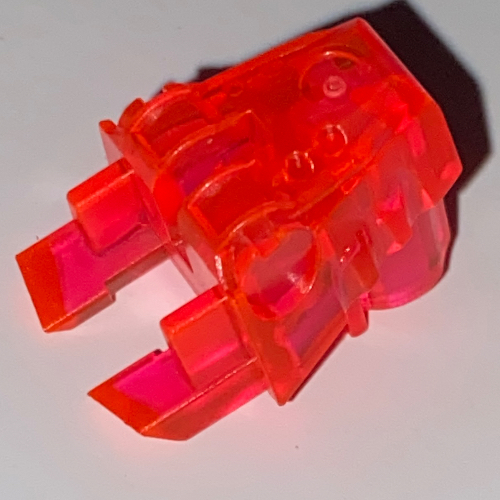 Large Figure Head Connector Block Eye/Brain Stalk Transparent-Hellblau
