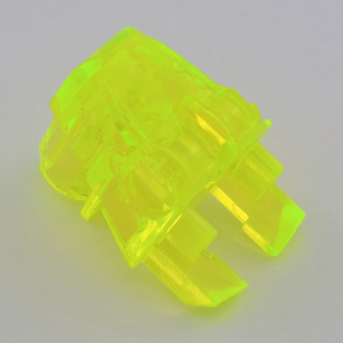 Large Figure Head Connector Block Eye/Brain Stalk Trans-Neon Green