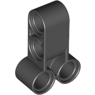 Technic Pin Connector Perpendicular Long Black