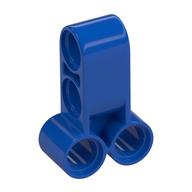 Technic Pin Connector Perpendicular Long Blue