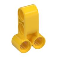 Technic Pin Connector Perpendicular Long Yellow