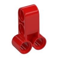 Technic Pin Connector Perpendicular Long Red