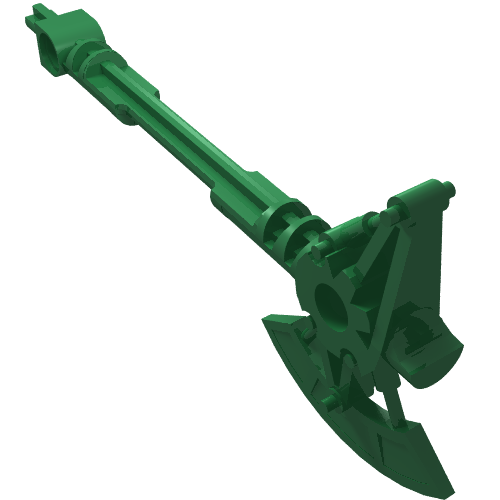 Large Figure Weapon Axe Green