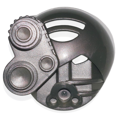 Large Figure Mask Akaku Two-tone Silver