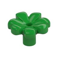 Plant, Flower, Minifig Accessory with 7 Thick Petals and Pin Hellgrün