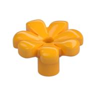 Plant, Flower, Minifig Accessory with 7 Thick Petals and Pin Leuchtendes Hellorange