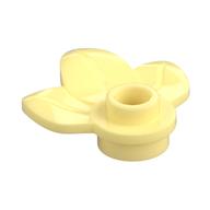 Plant, Plate 1 × 1 Round with 3 Leaves Bright Light Yellow