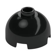 Brick Round 2 × 2 Dome Top, Vented Stud Schwarz