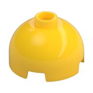 Brick Round 2 × 2 Dome Top, Vented Stud Gelb