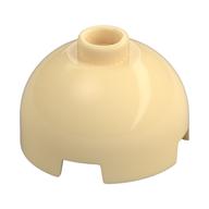 Brick Round 2 × 2 Dome Top, Vented Stud Tan